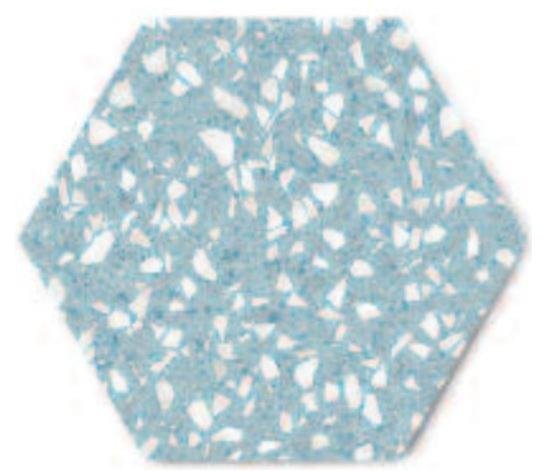 Diffusion Hexagon Venezia Mix Lagune 22x25