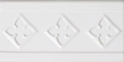 Diffusion Metro Pieces Speciales Frises 3 Losanges Blanc 0 10x20