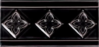 Diffusion Metro Pieces Speciales Frises 3 Losanges Noir 32 10x20