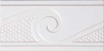 Diffusion Metro Pieces Speciales Frises Vagues Blanc 0 10x20