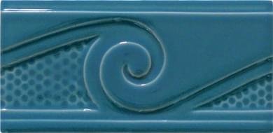 Diffusion Metro Pieces Speciales Frises Vagues Bleu De Chine 20 10x20