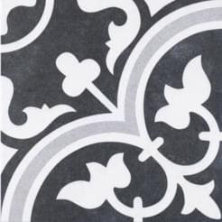 Diffusion Porcelain Decors Arte Due Black 25x25