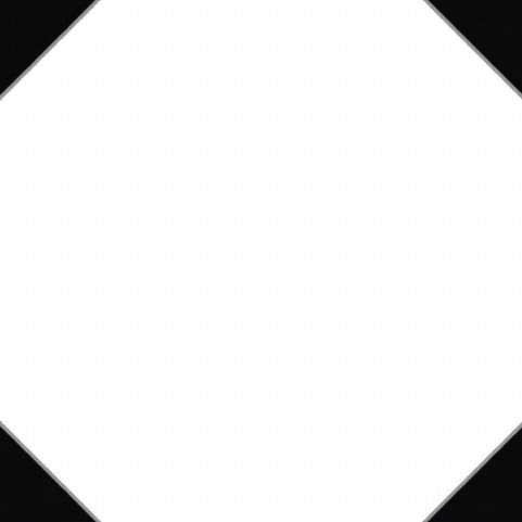 Diffusion Porcelain Decors White Hexagon Black Cabochon 25x25