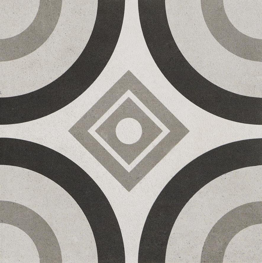 Dom Ceramiche Comfort C Grey Circle 25x25