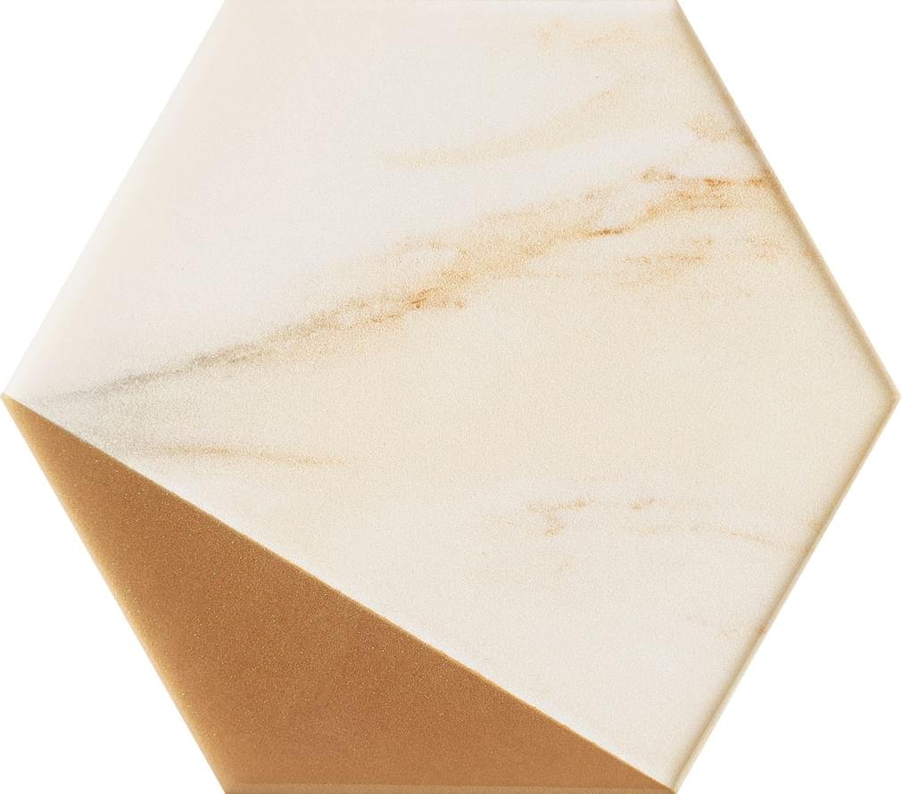 Domino Ceramika Flare Gold Hex 11x12.5