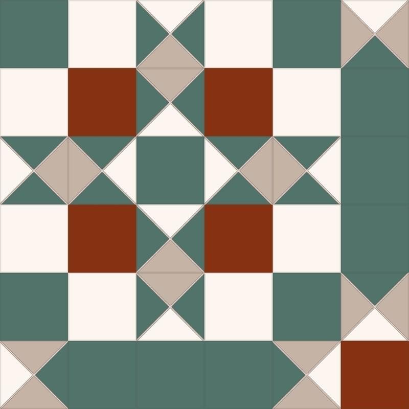 Dual Gres NiceKer Victorian Dreams Windsor Green 45.2x45.2