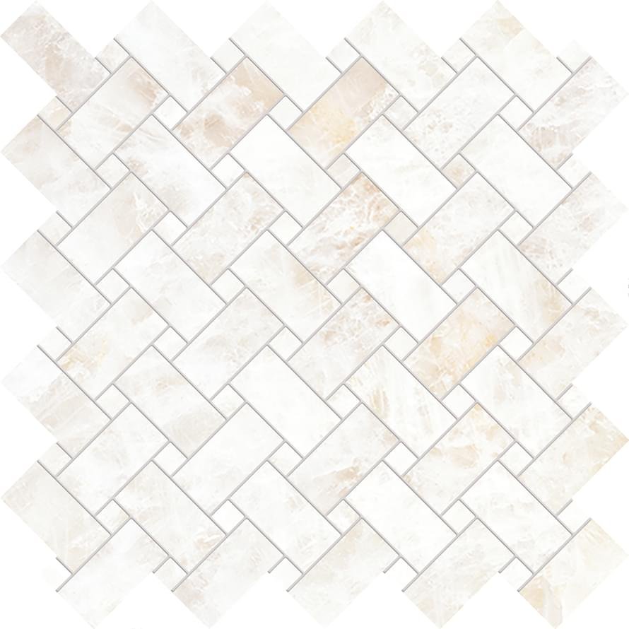 Emil Ceramica Tele Di Marmo Precious Intrecci Crystal White Silktech 30x30