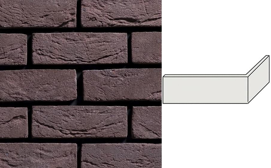 Engels Handform Aubergine Df Плитка Угловая 215x103x24x65 6.5x31.8
