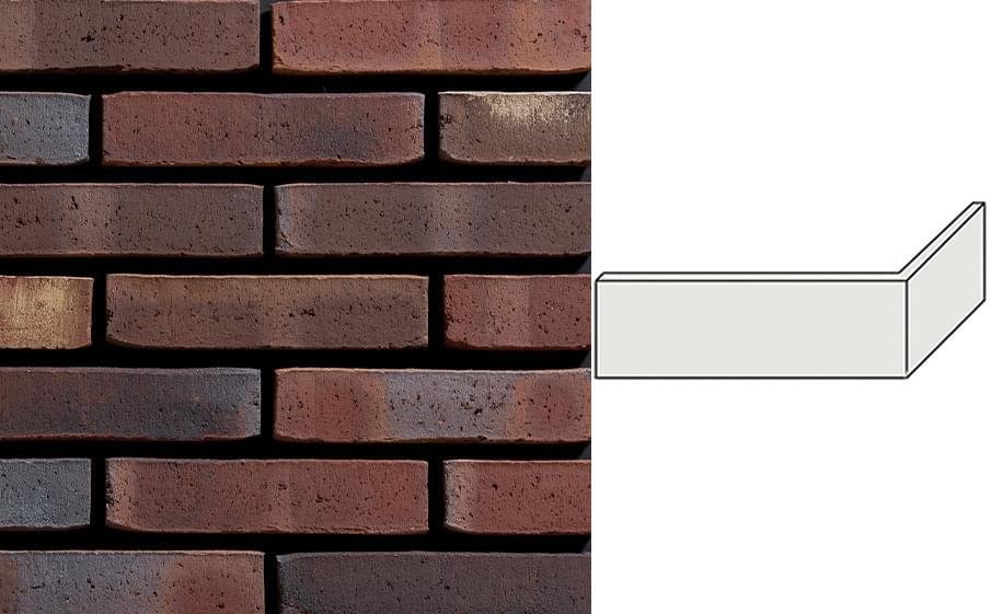 Engels Tighel Brik Rookkwarts Df Плитка Угловая 210x100x24x65 6.5x31