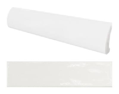 Equipe Cottage Pencil Bullnose White Matt 3x15
