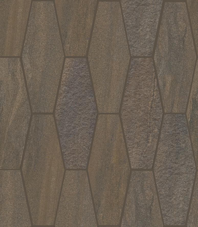 Ergon Elegance Mosaico Exagon Mix Brown 30x30