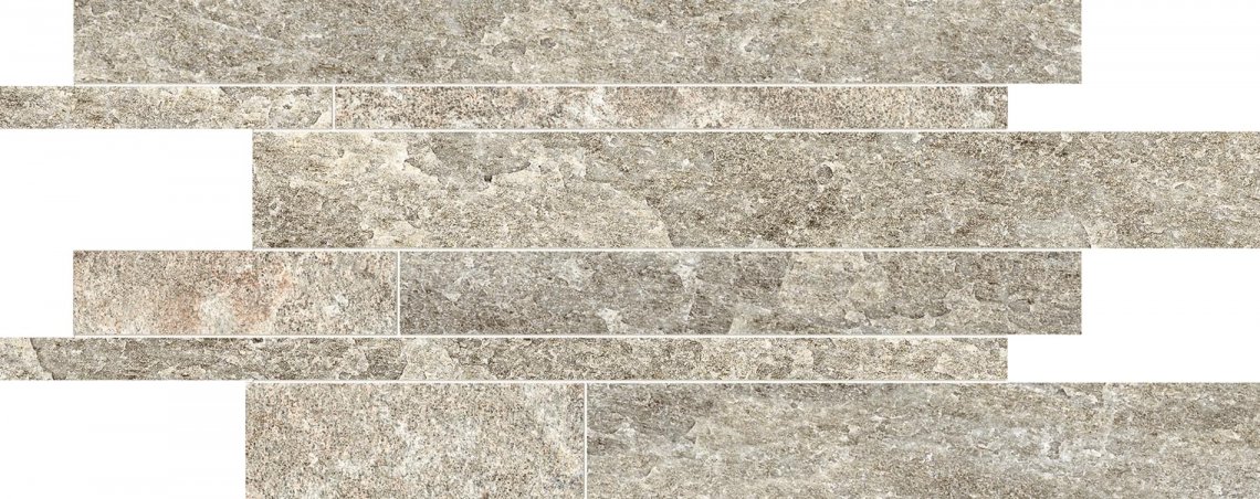 Ergon Oros Stone Listelli Sfalsati Greige 30x60