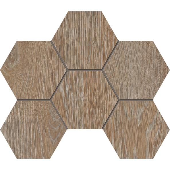 Estima Kraft Wood Мозаика KW01 Hexagon 25x28.5