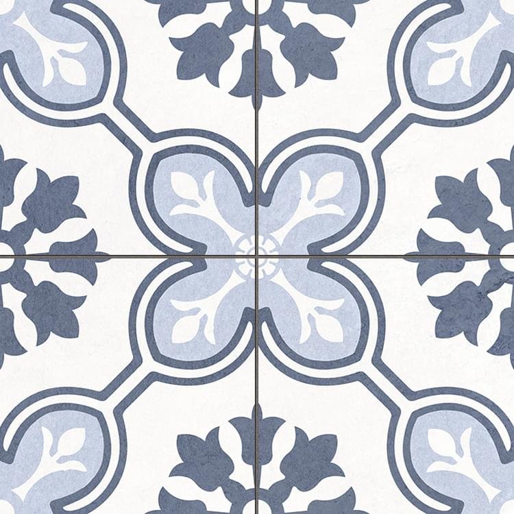 Etili Seramik Chateau Blue Pre-cut 45x45