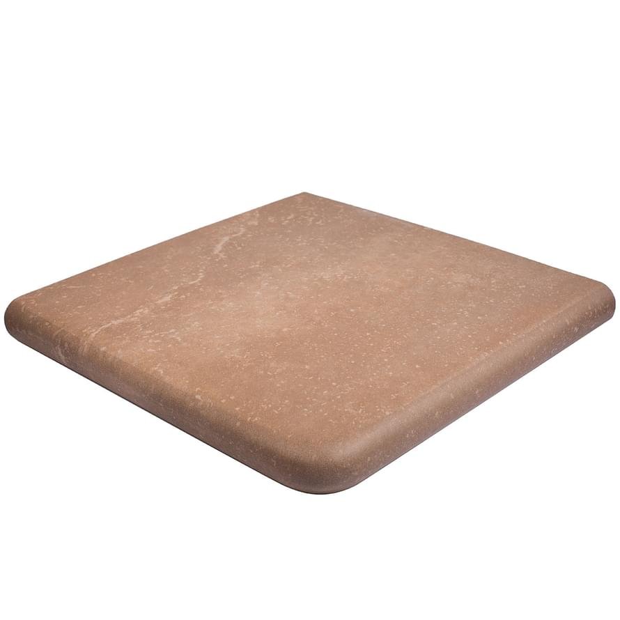 Exagres Stone Cartabon Brown Ступень Угловая Закругленная 33x33