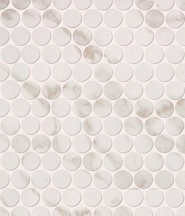 Fap Roma Calacatta Round Mosaico 29.5x32.8