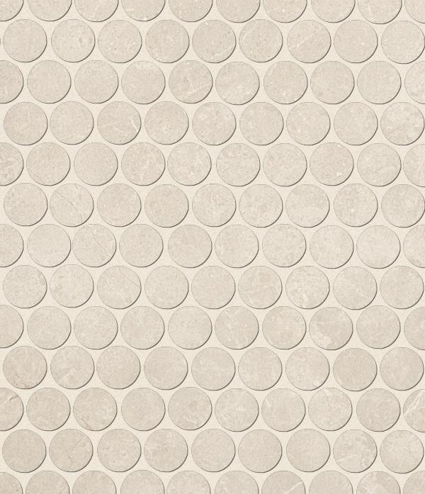 Fap Roma Pietra Round Mosaico 29.5x32.8
