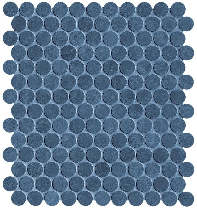Fap Still Denim Round Mosaico 29.5x32.5