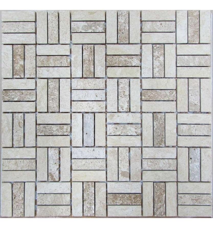 FK Marble Classic Mosaic Travertine 48-15-7M 30x30
