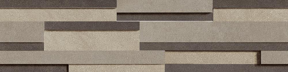 Floor Gres Industrial Sage-Plomb-Steel Modulo Listello Sfalsato Mix 3D Soft 15x60