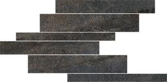 Floor Gres Walks 1.0 Black Modulo Listello Sfalstato Soft 21x40