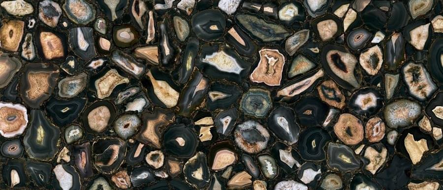 Florim Mystic Luxe Black Sea Glossy 6 mm 120x280