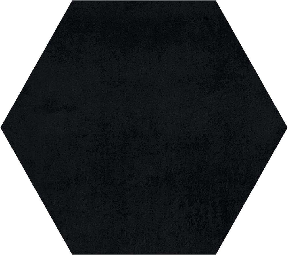 Gigacer Concrete Black Small Hexagon 6 mm 18x16