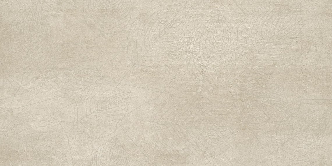 Gigacer Concrete Signs White Leaves 4.8 mm 60x120