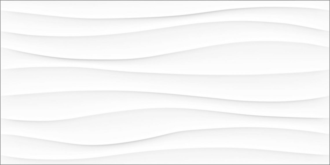 Global Tile Princess Белый Волна 40x80