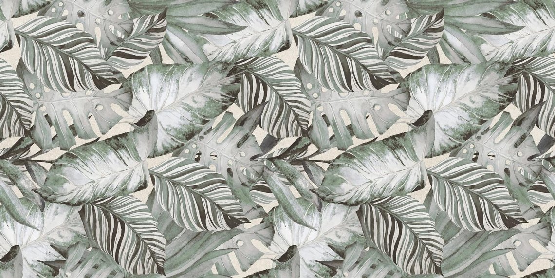 Global Tile Tropical Зеленый Карвинг 60x120