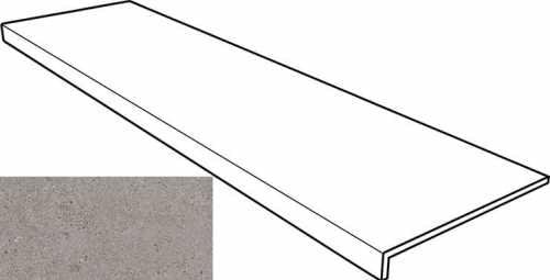 Gres De Aragon Cronos Ступень фронтальная Anti-Slip Rect. Gris 31.5x150