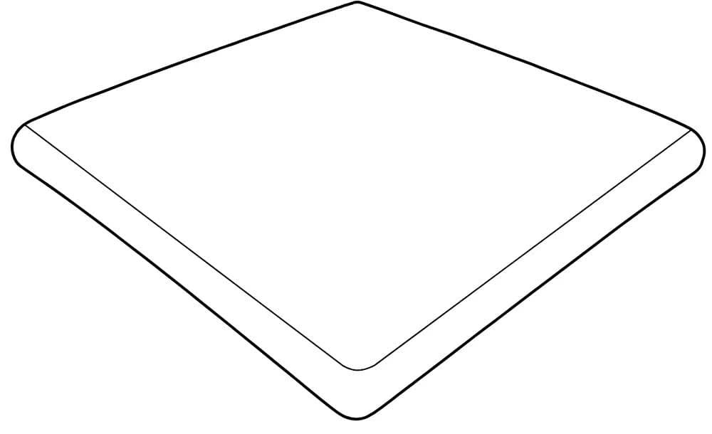 Gres De Aragon Petra Ступень угловая Anti-Slip Round Gris 33x33