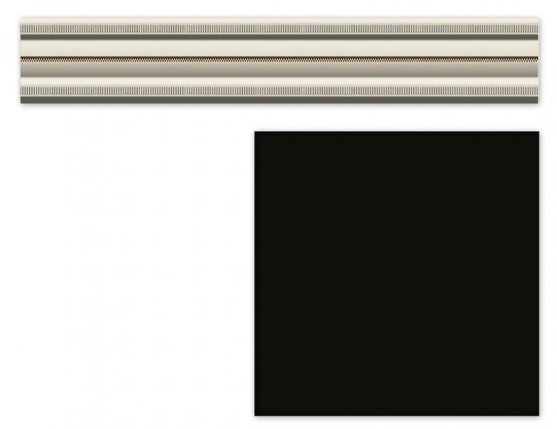 Heralgi Garden Listelo Classic Negro 4x30