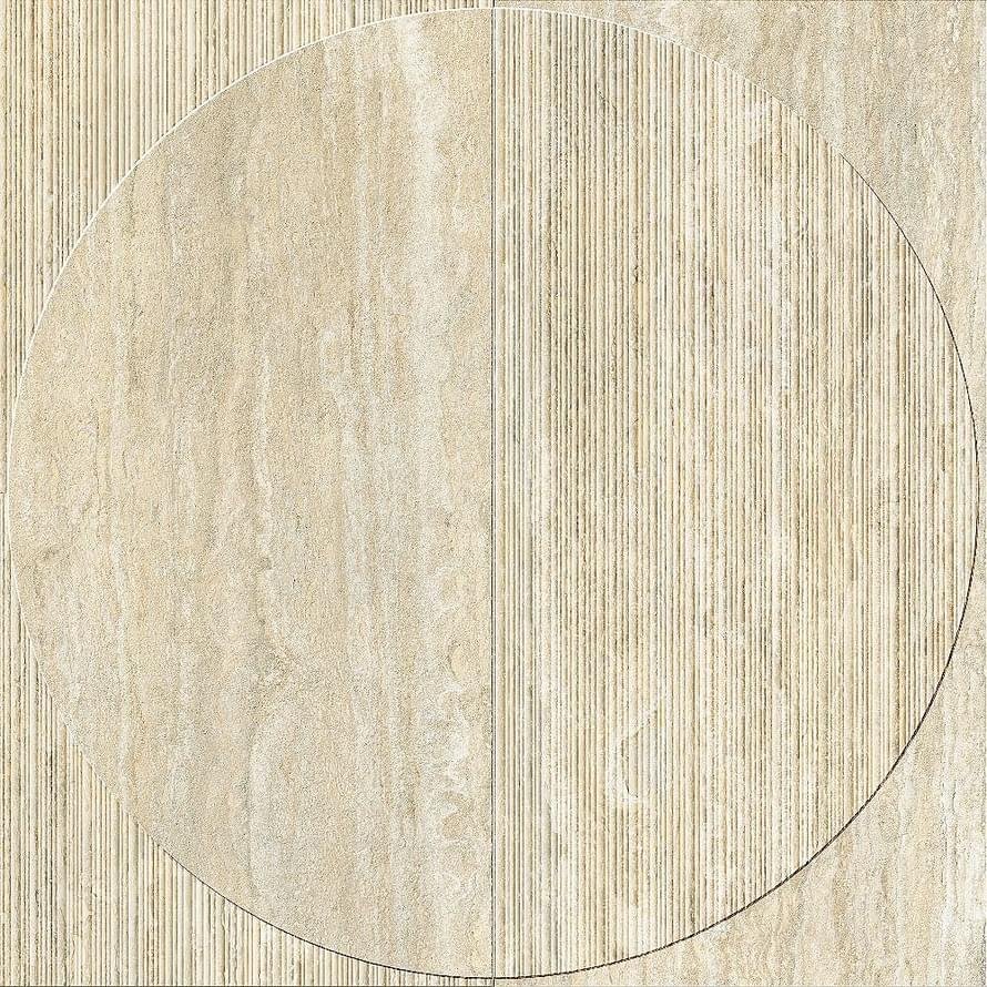 Impronta Italgraniti I Travertini Beige Vein C Dec Radio 3D 120x120