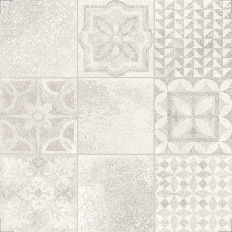 Impronta Italgraniti Icone Bleu Blanc Decore 20x20