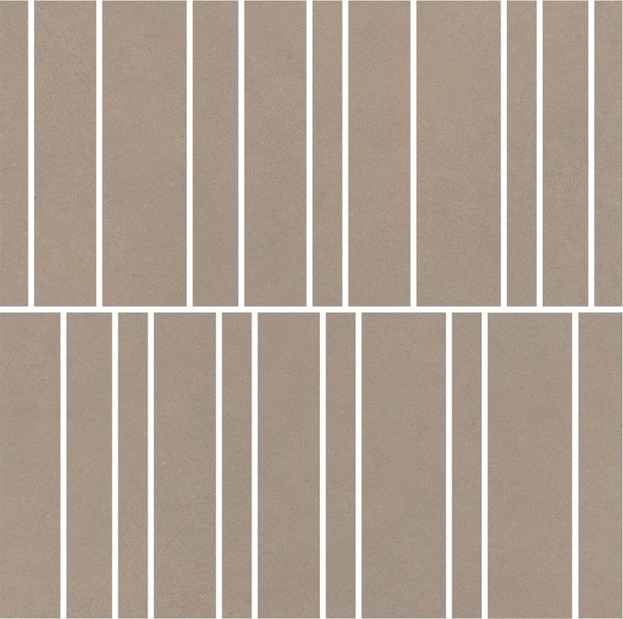 Impronta Italgraniti Nuances Cipria Mosaico Listelli Strideup 30x30