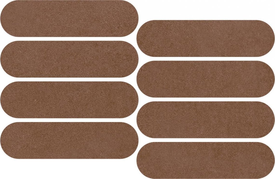 Impronta Italgraniti Nuances Fiamma Mosaico Ovale Strideup 19.5x37