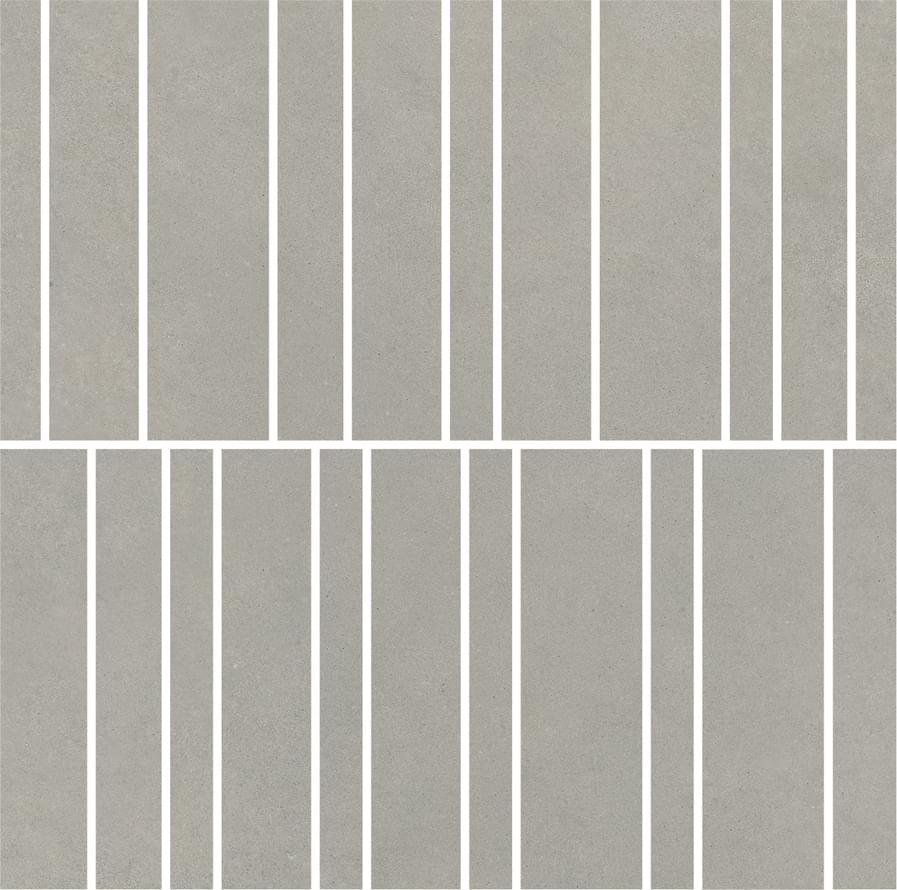 Impronta Italgraniti Nuances Grigio Mosaico Listelli Strideup 30x30