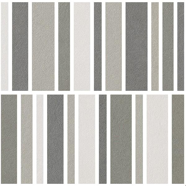 Impronta Italgraniti Nuances Mosaico Listelli Mix Freddo 3 Strideup 30x30