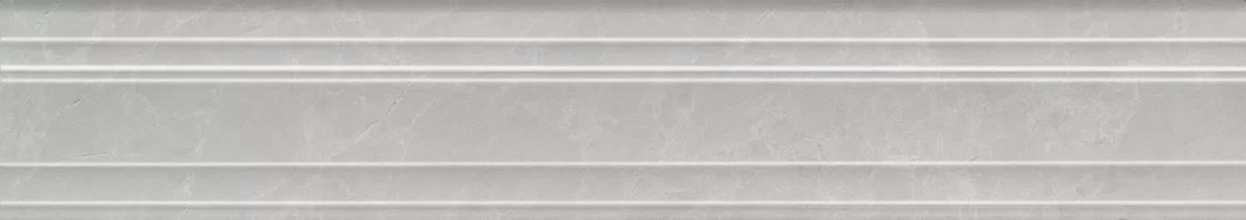 Керама Марацци Монте Тиберио Бордюр Багет Серый Глянцевый Обрезной 7.3x40