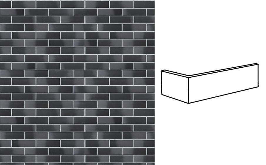 King Klinker Dream House Угловая Плитка Black Diamond 33 11.5x24