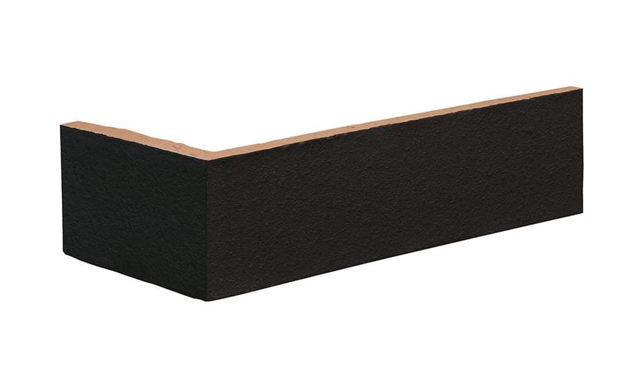King Klinker Dream House Угловая Плитка Volcanic Black 18 12x25