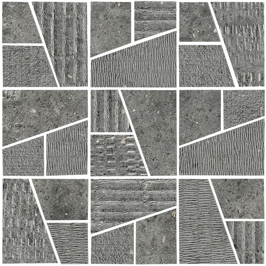La Fabbrica Ava Agglomerate Decoro Quadrotto Tahiti Nat Lapp 30x30