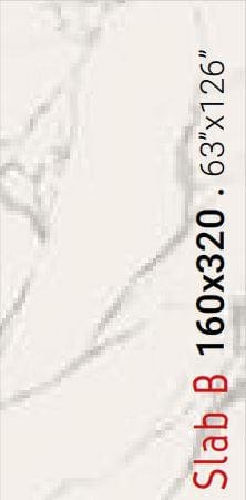 La Fabbrica Ava Marmi Statuario Slab B Lappato Rettificato 160x320