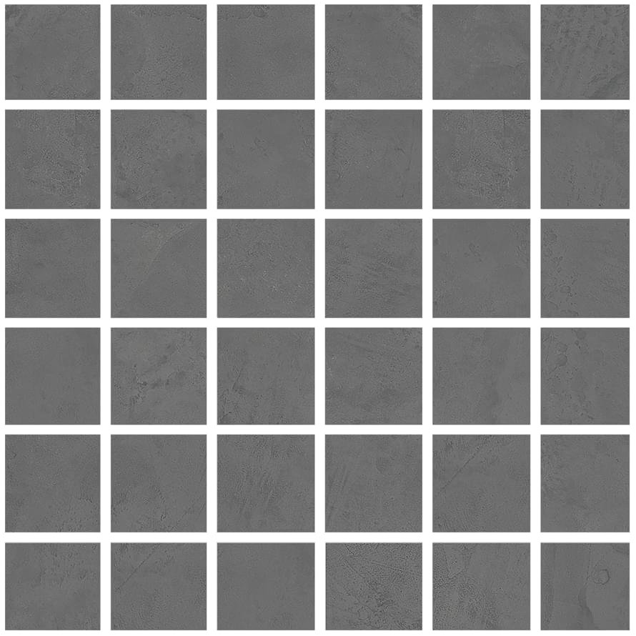 La Fabbrica Ava Resine Mosaico Nero Sat Rett Su Rete 30x30