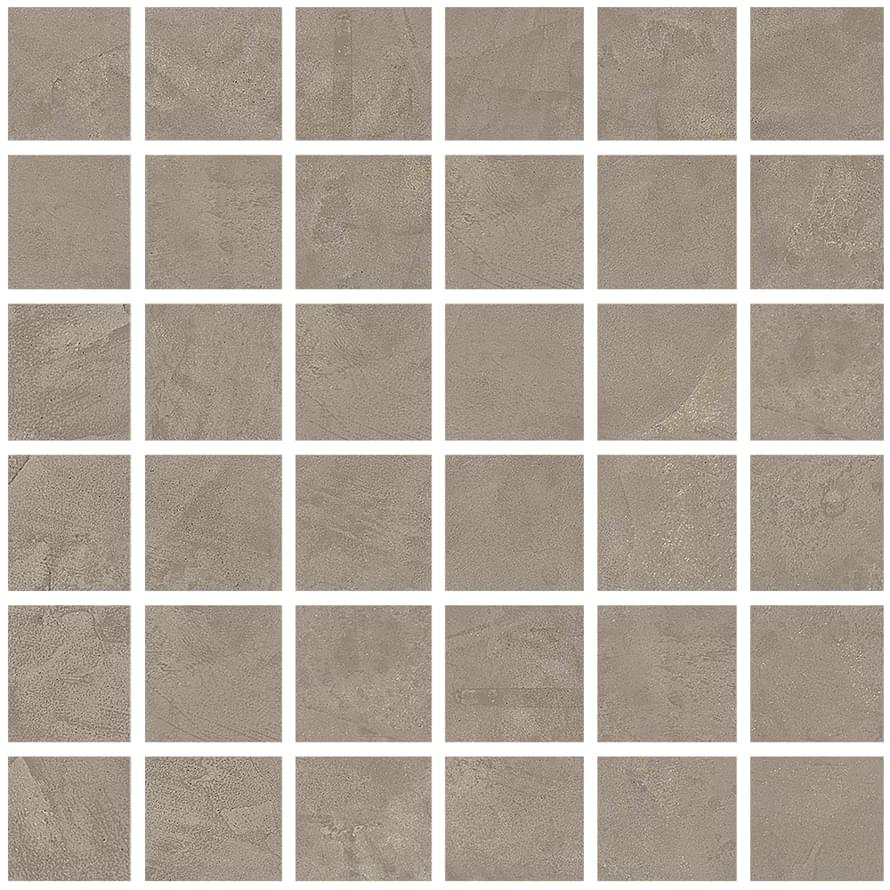 La Fabbrica Ava Resine Mosaico Tortora Rett Su Rete 30x30