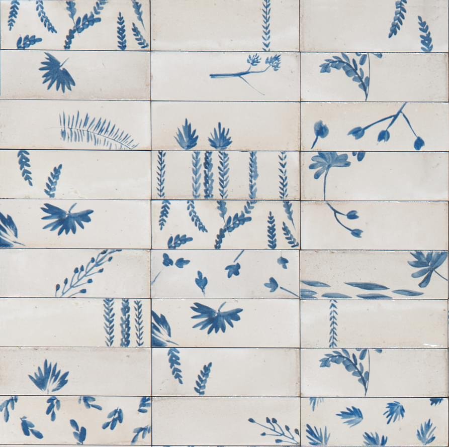 Marazzi Rice Natural Decoro Leaf Lux 5x15