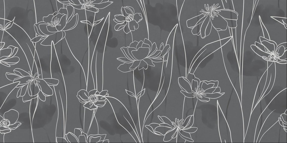 Meissen Floresta Цветы Серый 60x120