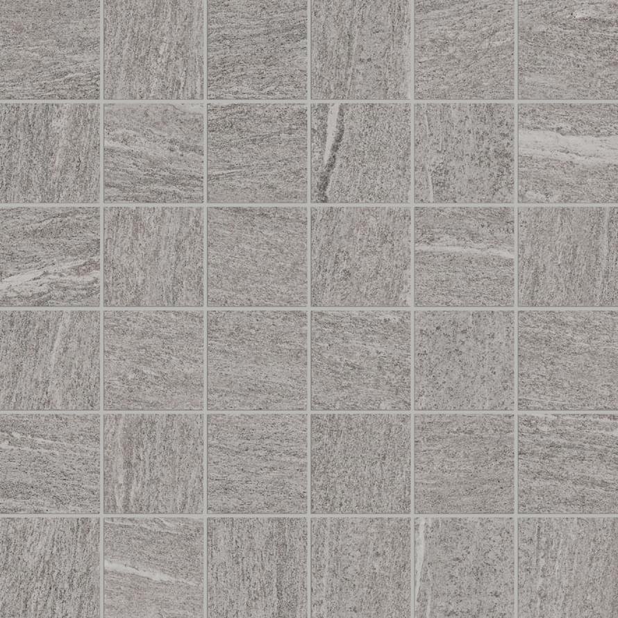 Monocibec Crest Silver Mosaico 4.7x4.7 Su Rete 30x30