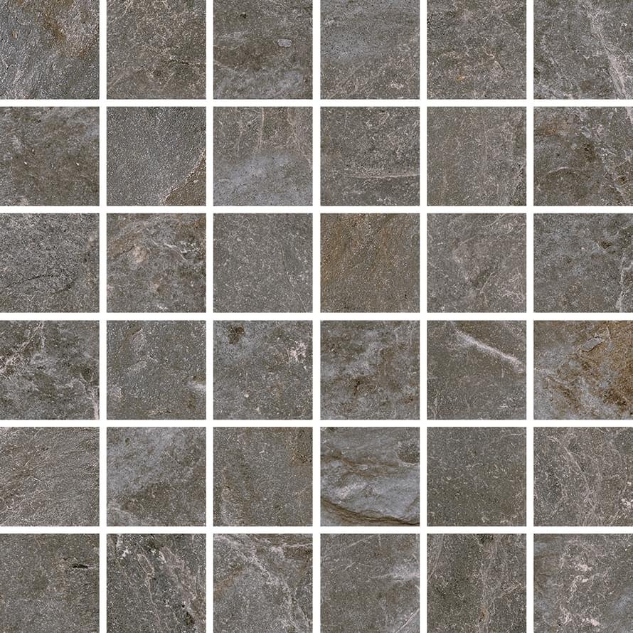 Monocibec Dolomite Grey Mosaico 4.7x4.7 Su Rete 30x30
